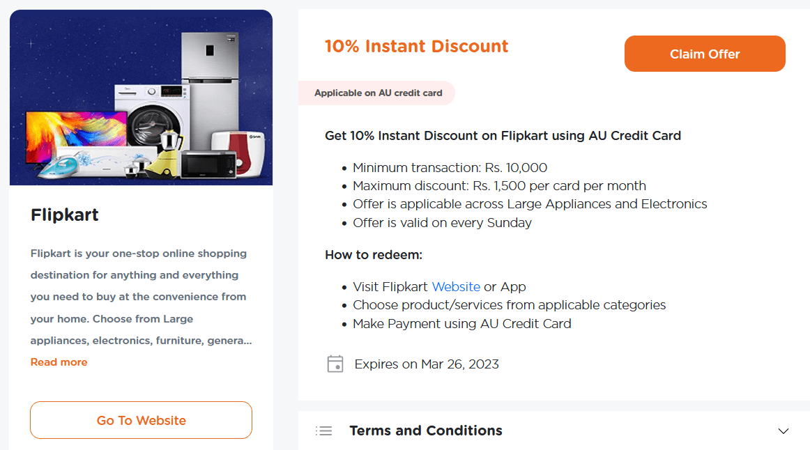 AU Bank Credit Card Offers on Flipkart: Save Big on Your Online Shopping