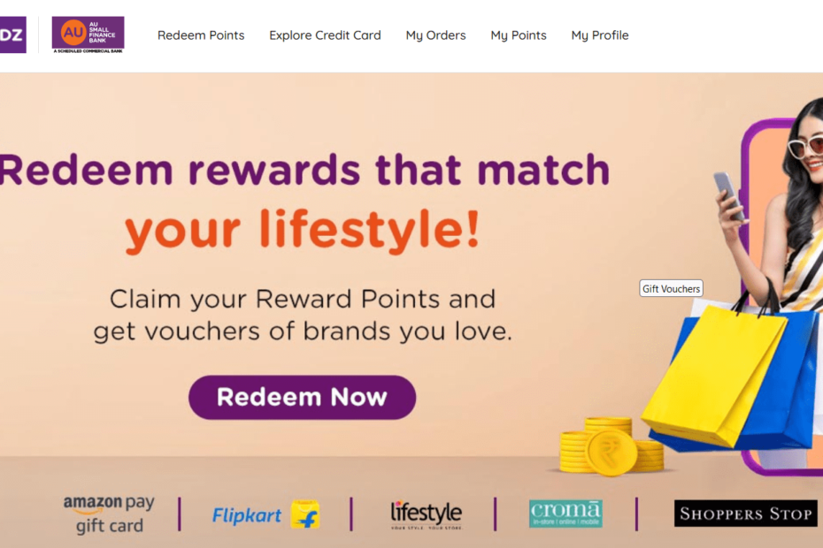 redeem au bank credit card reward points